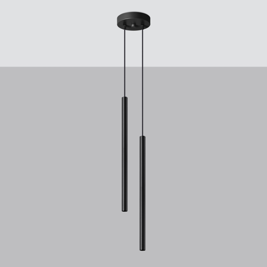 Chandelier on a string PASTELO 2xG9/8W/230V black