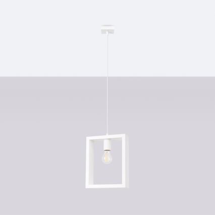 Chandelier on a string ARIES 1xE27/15W/230V beech/white