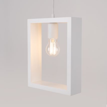 Chandelier on a string ARIES 1xE27/15W/230V beech/white