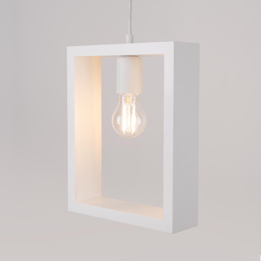 Chandelier on a string ARIES 1xE27/15W/230V beech/white
