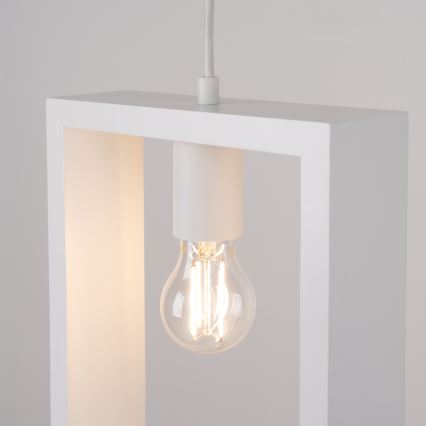Chandelier on a string ARIES 1xE27/15W/230V beech/white