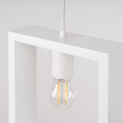 Chandelier on a string ARIES 1xE27/15W/230V beech/white