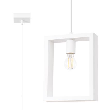 Chandelier on a string ARIES 1xE27/15W/230V beech/white