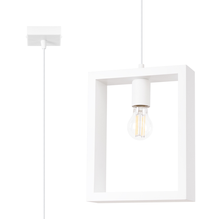 Chandelier on a string ARIES 1xE27/15W/230V beech/white