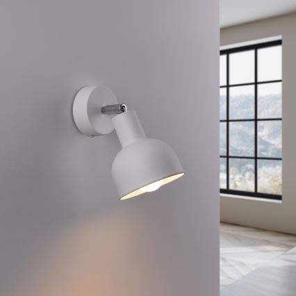 Wall spotlight ELBA 1xE27/15W/230V white