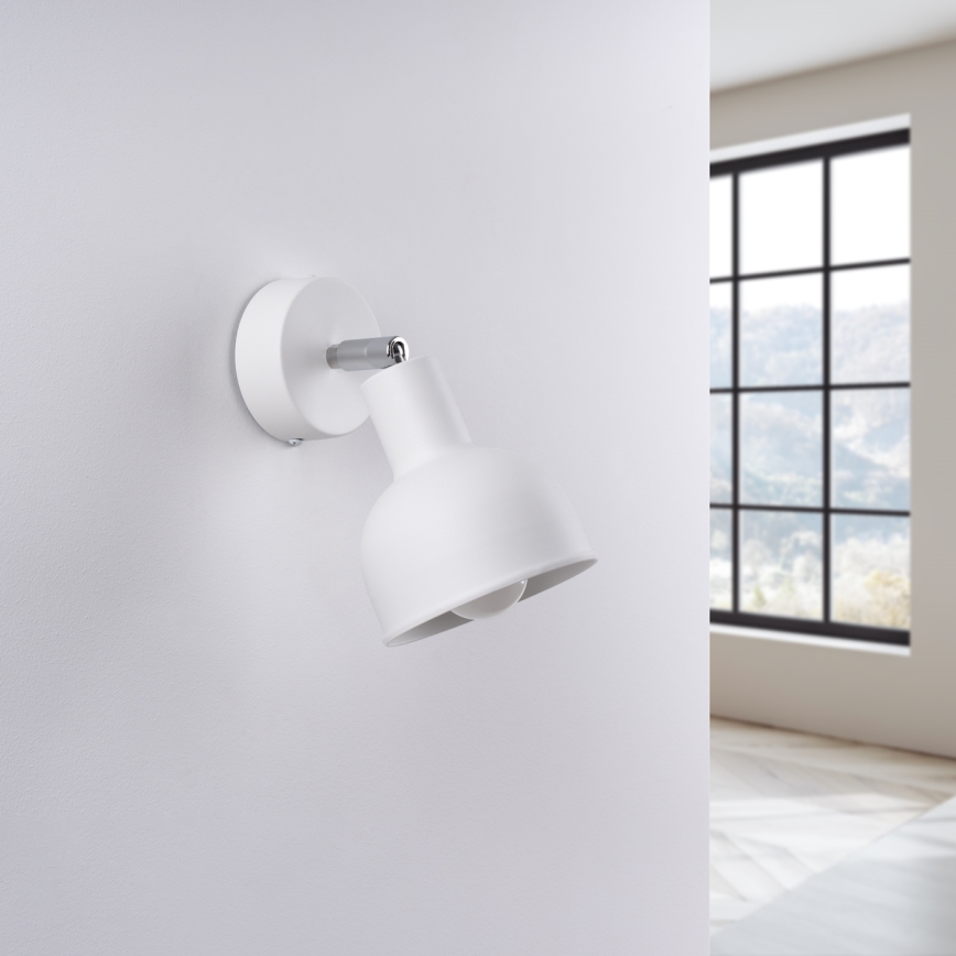 Wall spotlight ELBA 1xE27/15W/230V white