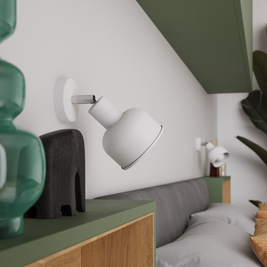 Wall spotlight ELBA 1xE27/15W/230V white
