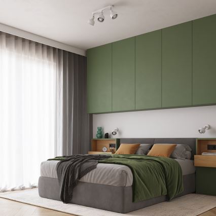 Wall spotlight ELBA 1xE27/15W/230V white