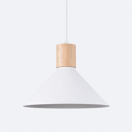 Chandelier on a string JAGA 1xE27/15W/230V d. 30 cm white