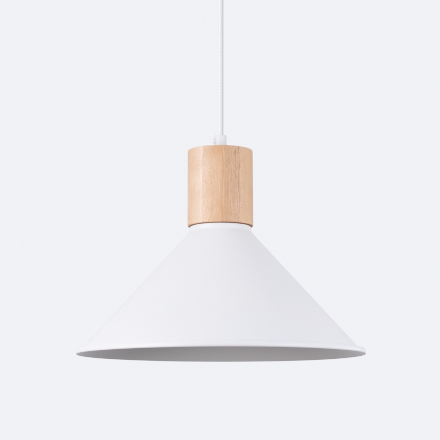Chandelier on a string JAGA 1xE27/15W/230V d. 30 cm white