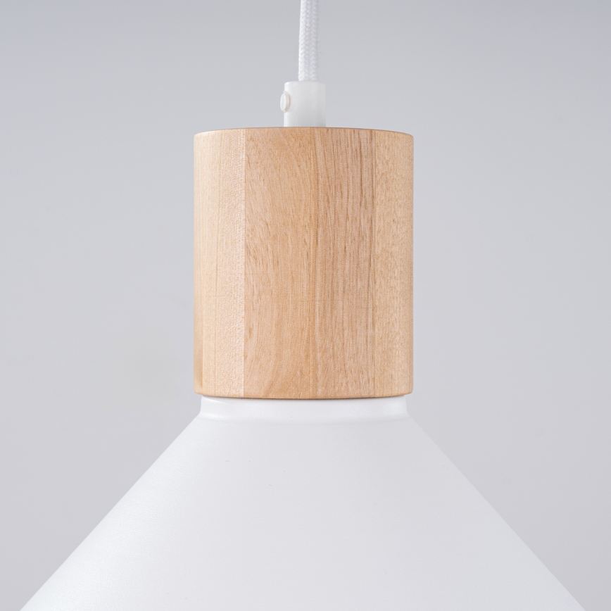 Chandelier on a string JAGA 1xE27/15W/230V d. 30 cm white