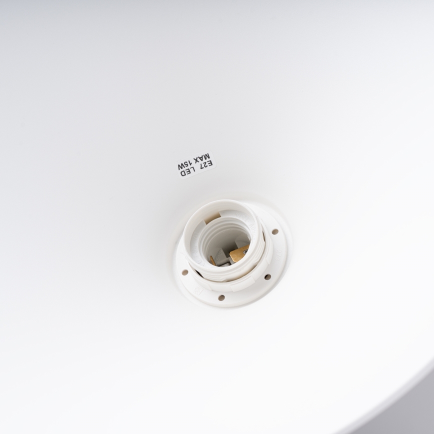 Chandelier on a string JAGA 1xE27/15W/230V d. 30 cm white