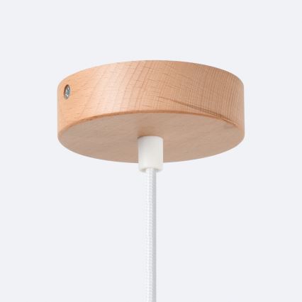 Chandelier on a string JAGA 1xE27/15W/230V d. 30 cm white