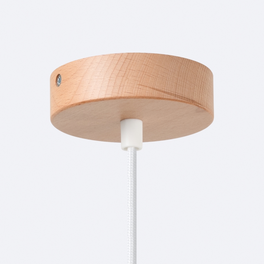 Chandelier on a string JAGA 1xE27/15W/230V d. 30 cm white