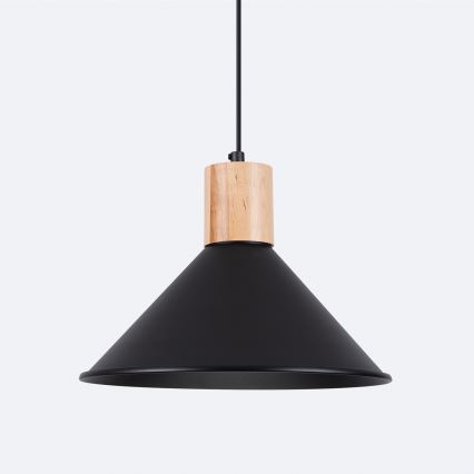 Chandelier on a string JAGA 1xE27/15W/230V d. 30 cm black