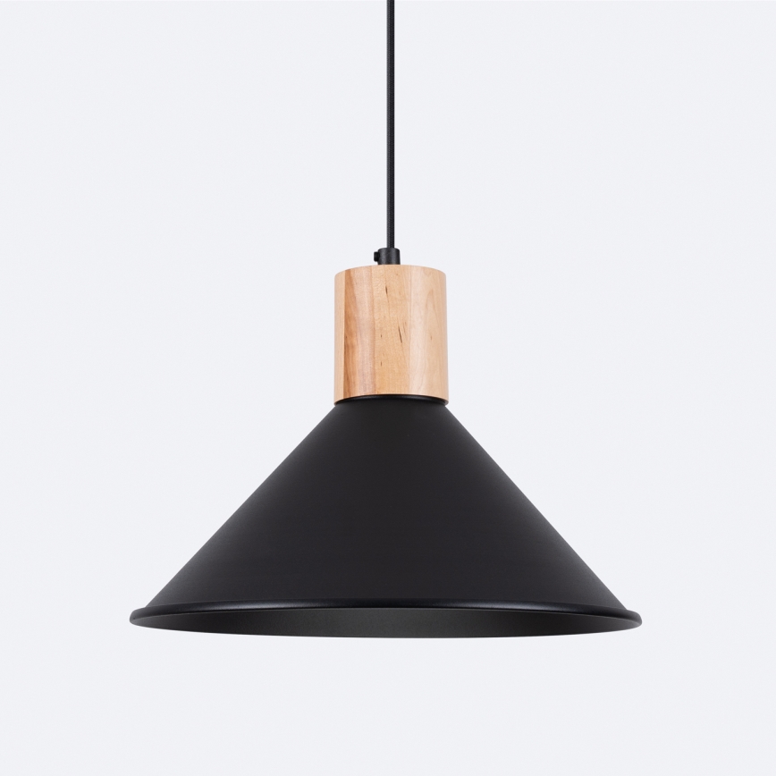 Chandelier on a string JAGA 1xE27/15W/230V d. 30 cm black