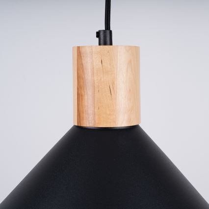 Chandelier on a string JAGA 1xE27/15W/230V d. 30 cm black