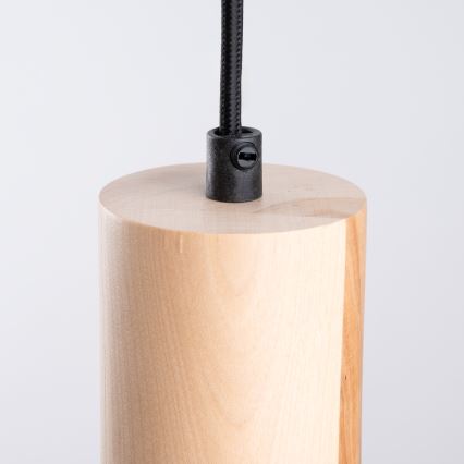 Chandelier on a string JAGA 1xE27/15W/230V d. 30 cm black