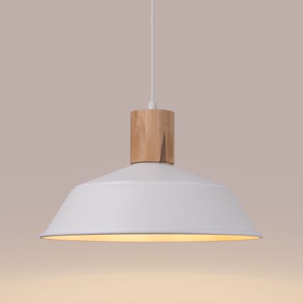 Chandelier on a string FANO 1xE27/15W/230V d. 34 cm white