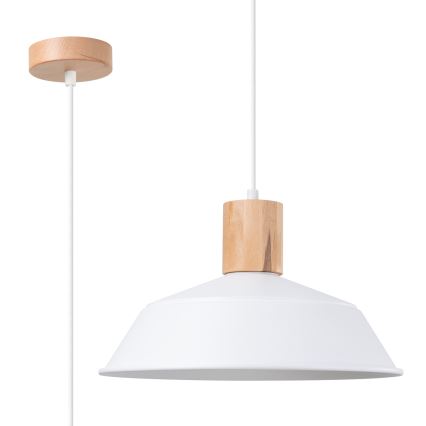 Chandelier on a string FANO 1xE27/15W/230V d. 34 cm white