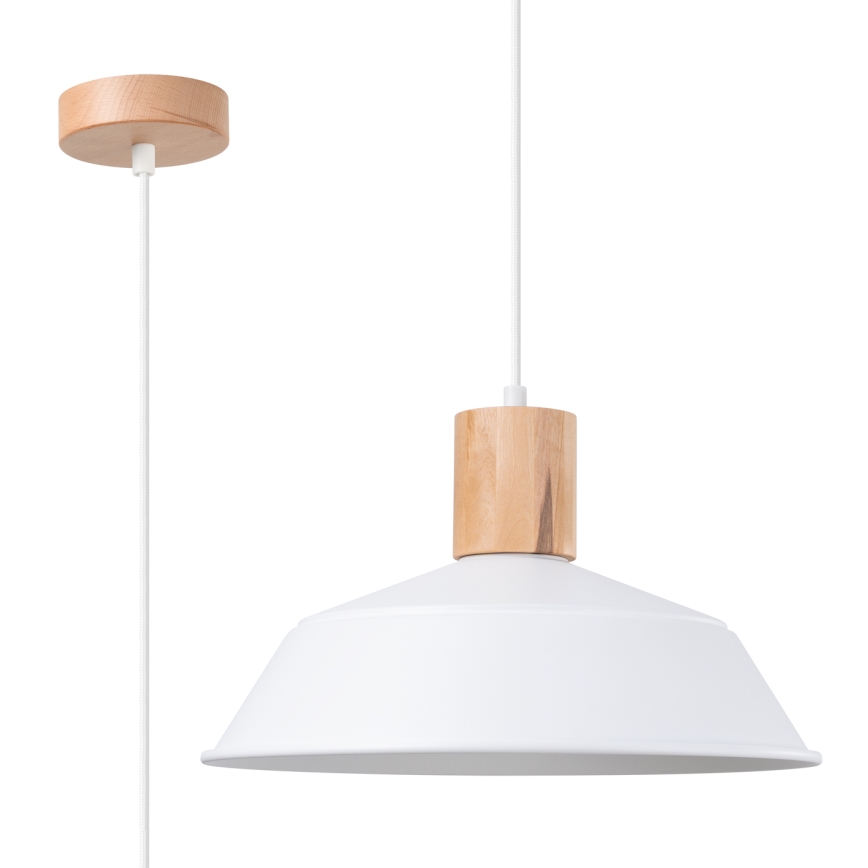 Chandelier on a string FANO 1xE27/15W/230V d. 34 cm white