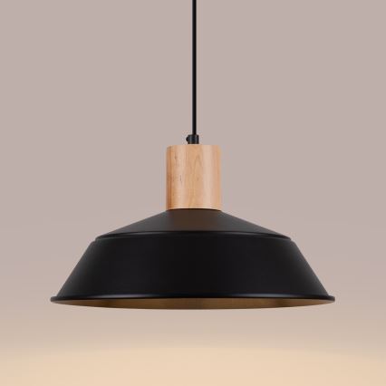 Chandelier on a string FANO 1xE27/15W/230V d. 34 cm black