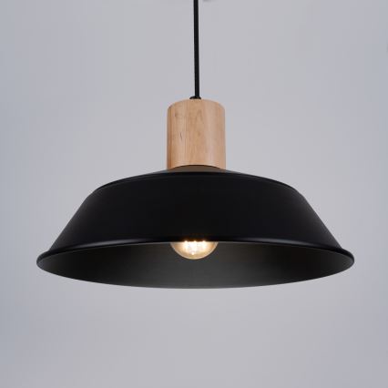 Chandelier on a string FANO 1xE27/15W/230V d. 34 cm black