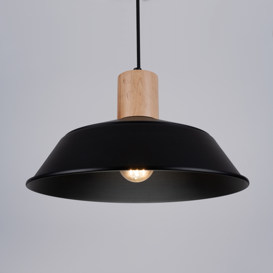 Chandelier on a string FANO 1xE27/15W/230V d. 34 cm black