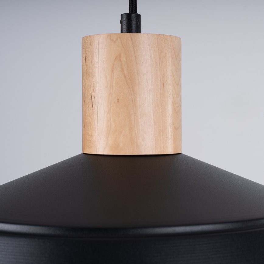 Chandelier on a string FANO 1xE27/15W/230V d. 34 cm black