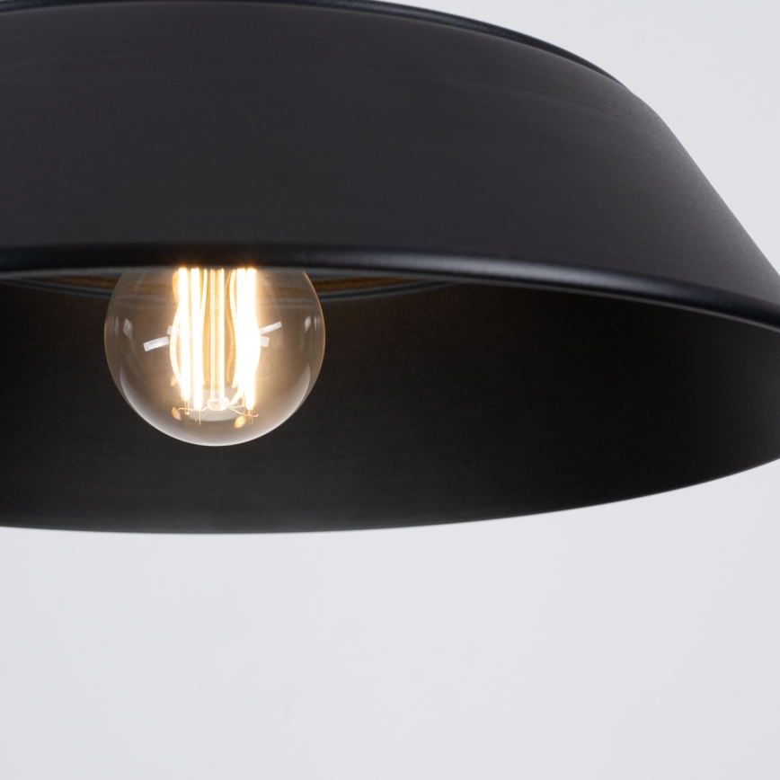 Chandelier on a string FANO 1xE27/15W/230V d. 34 cm black