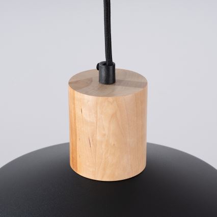 Chandelier on a string FANO 1xE27/15W/230V d. 34 cm black