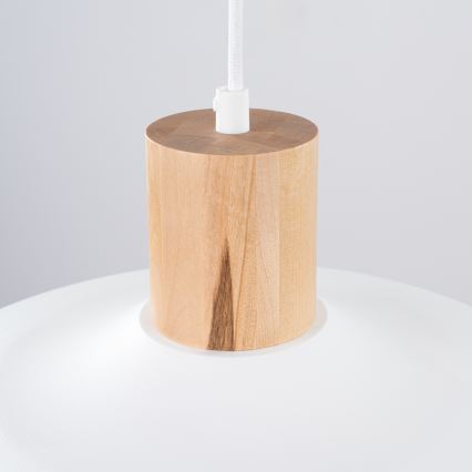 Chandelier on a string INDY 1xE27/15W/230V d. 38 cm white