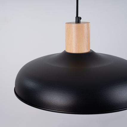 Chandelier on a string INDY 1xE27/15W/230V d. 38 cm black