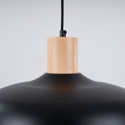 Chandelier on a string INDY 1xE27/15W/230V d. 38 cm black