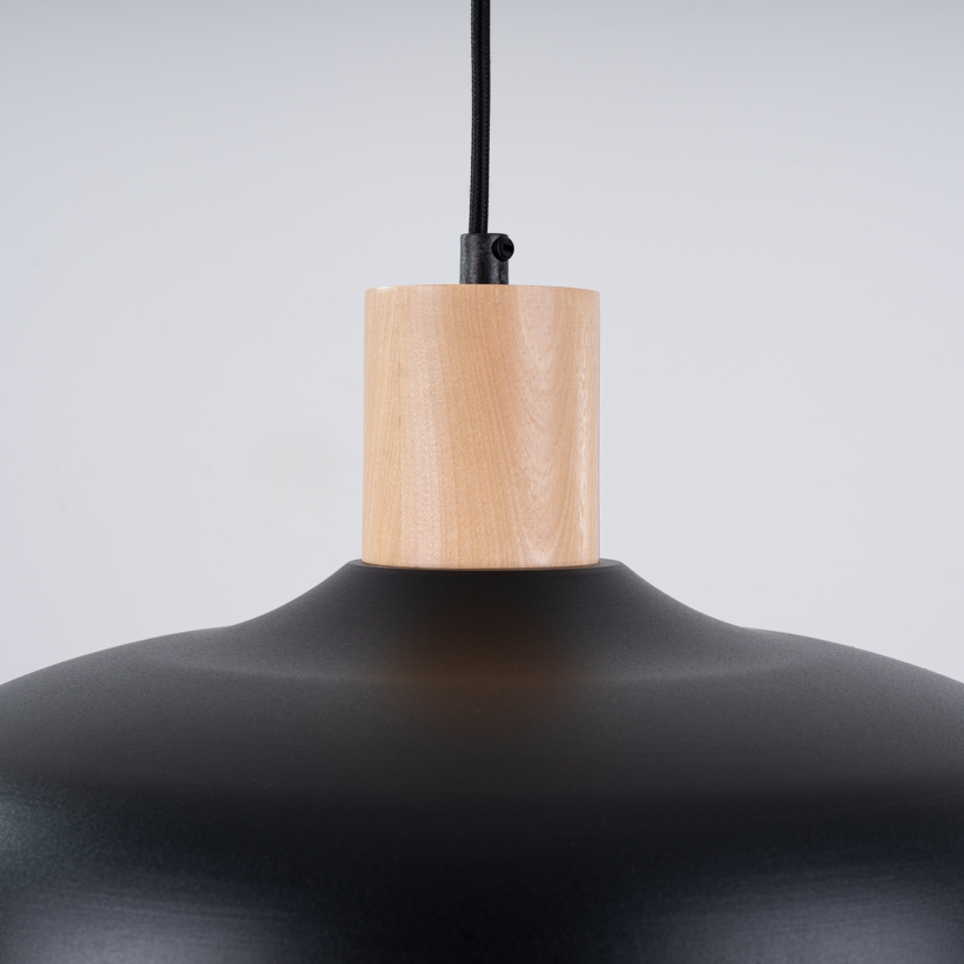 Chandelier on a string INDY 1xE27/15W/230V d. 38 cm black