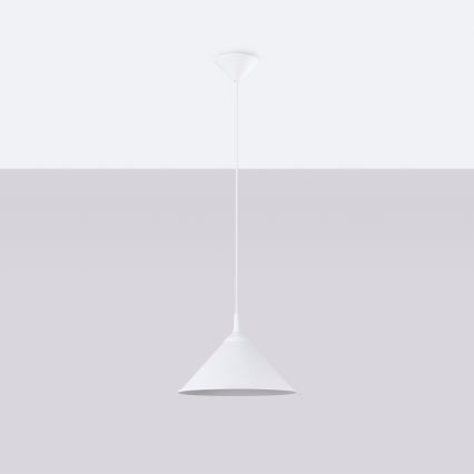 Chandelier on a string ZUMA 1xE27/15W/230V d. 30 cm white