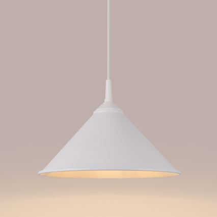 Chandelier on a string ZUMA 1xE27/15W/230V d. 30 cm white