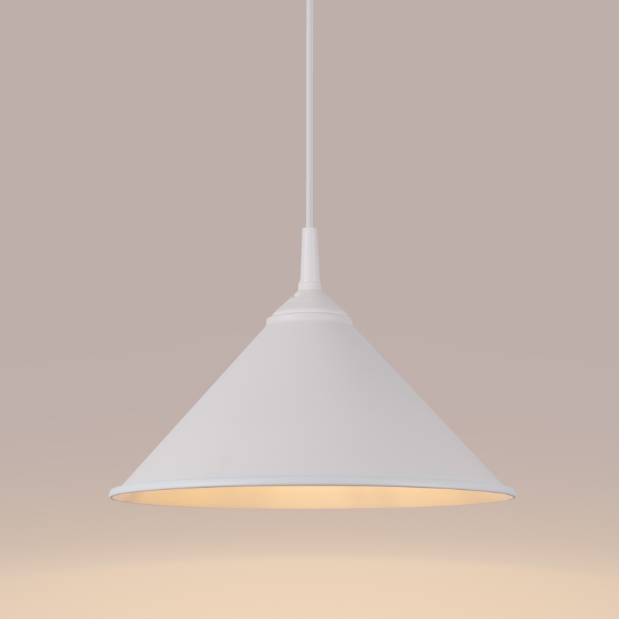 Chandelier on a string ZUMA 1xE27/15W/230V d. 30 cm white