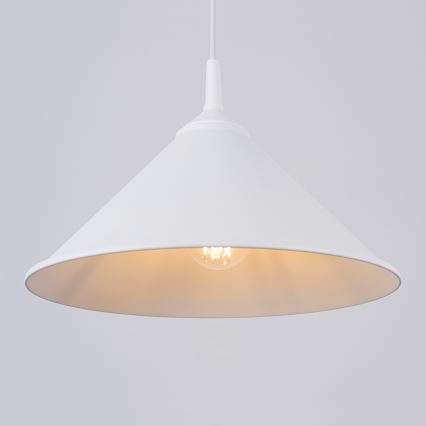 Chandelier on a string ZUMA 1xE27/15W/230V d. 30 cm white