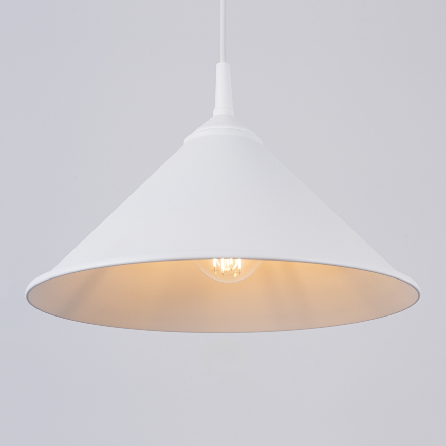 Chandelier on a string ZUMA 1xE27/15W/230V d. 30 cm white