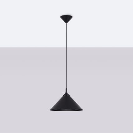 Chandelier on a string ZUMA 1xE27/15W/230V d. 30 cm black