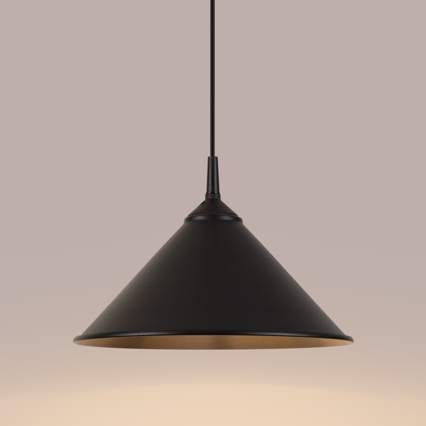 Chandelier on a string ZUMA 1xE27/15W/230V d. 30 cm black