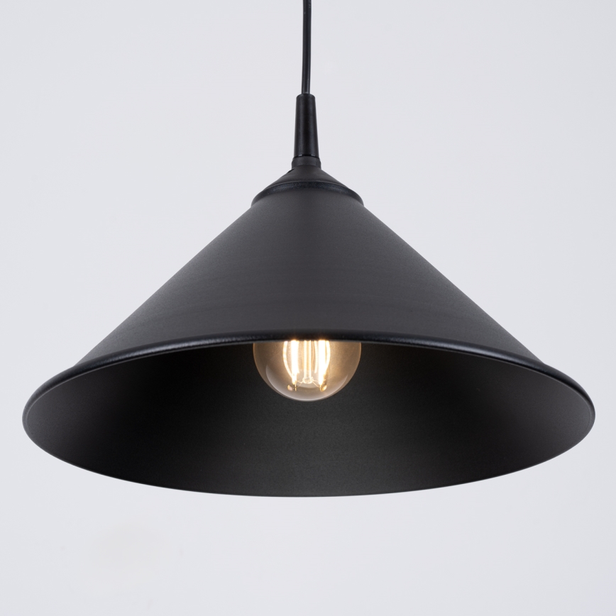 Chandelier on a string ZUMA 1xE27/15W/230V d. 30 cm black