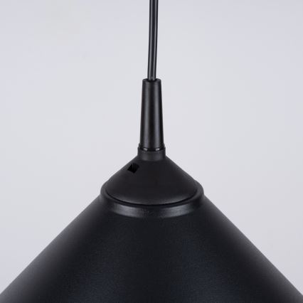 Chandelier on a string ZUMA 1xE27/15W/230V d. 30 cm black