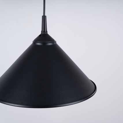 Chandelier on a string ZUMA 1xE27/15W/230V d. 30 cm black