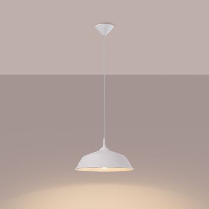 Chandelier on a string FRIKA 1xE27/15W/230V d. 34 cm white