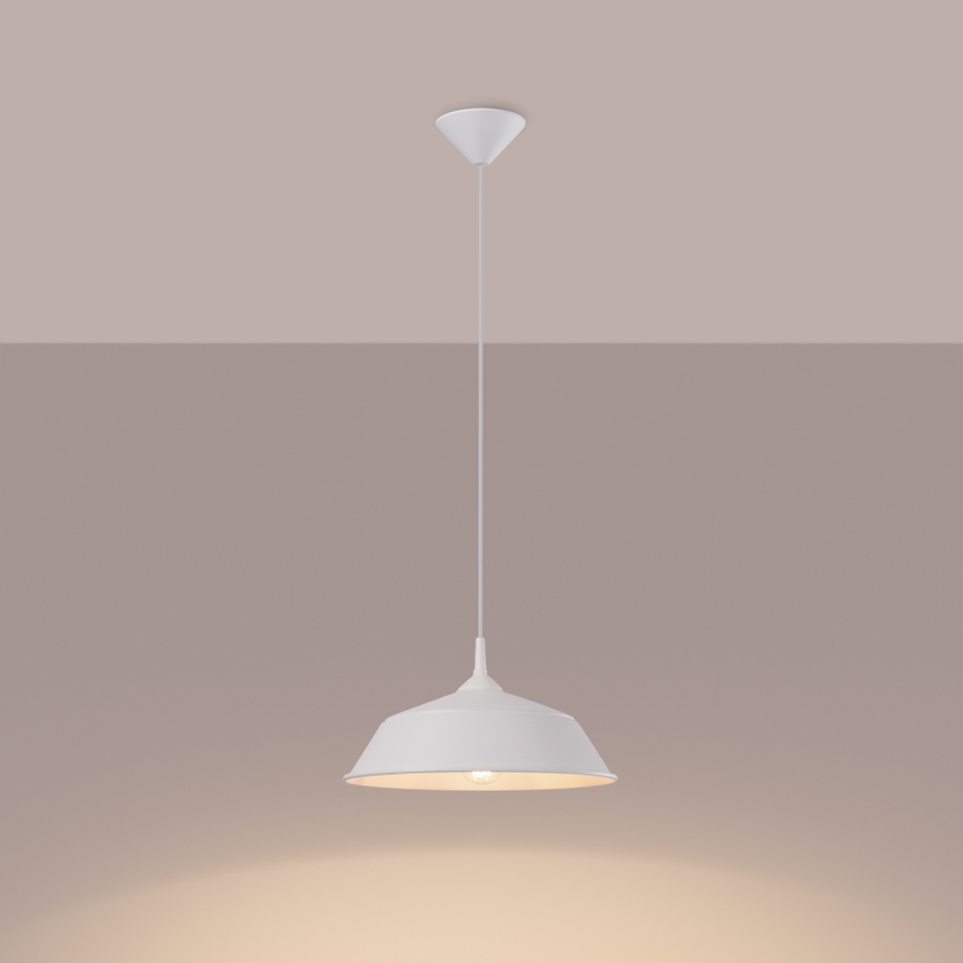 Chandelier on a string FRIKA 1xE27/15W/230V d. 34 cm white