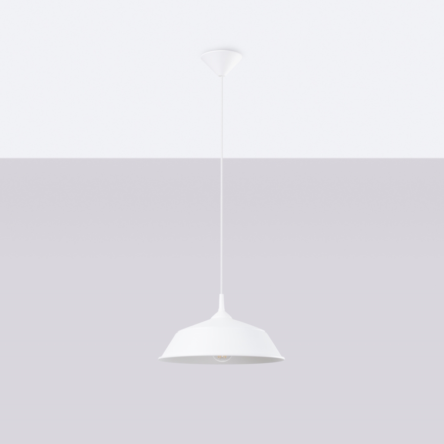 Chandelier on a string FRIKA 1xE27/15W/230V d. 34 cm white