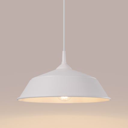 Chandelier on a string FRIKA 1xE27/15W/230V d. 34 cm white