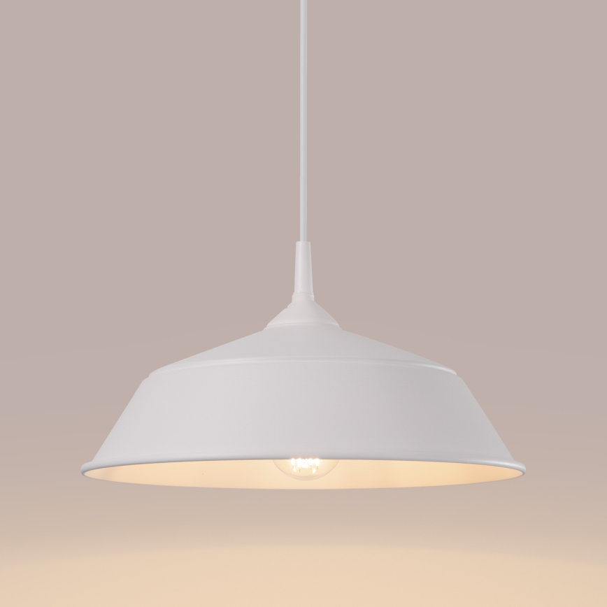 Chandelier on a string FRIKA 1xE27/15W/230V d. 34 cm white